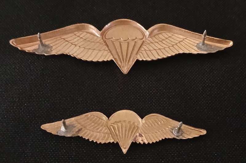 SA PARACHUTE BASIC PARATROOPER WING-8 JUMPS OR MORE    Full size and Mess Dress  L34