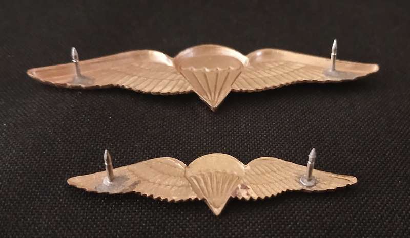 SA PARACHUTE BASIC PARATROOPER WING-8 JUMPS OR MORE    Full size and Mess Dress  L34