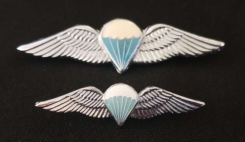 SA PARACHUTE ADVANCED PARATROOPER/ DISPATCHER WINGS 50 JUMPS OR MORE - FULL AND MESS DRESS   L35
