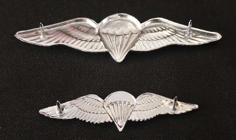 SA PARACHUTE ADVANCED PARATROOPER/ DISPATCHER WINGS 50 JUMPS OR MORE - FULL AND MESS DRESS   L35