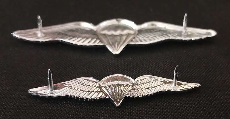 SA PARACHUTE ADVANCED PARATROOPER/ DISPATCHER WINGS 50 JUMPS OR MORE - FULL AND MESS DRESS   L35