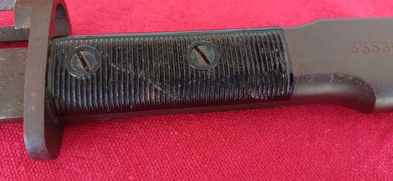FN FAL (Type A) M1 Bayonet with Plastic Grip Scales  ( No SCABBARD )     """" IN TOP CONDITION  """"
