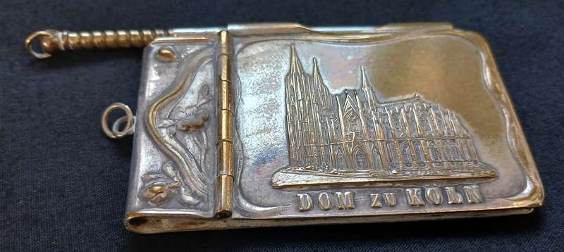 Antique  German  " DOM ZU KOLN " Note Book And Pencil   "" STUNNING "