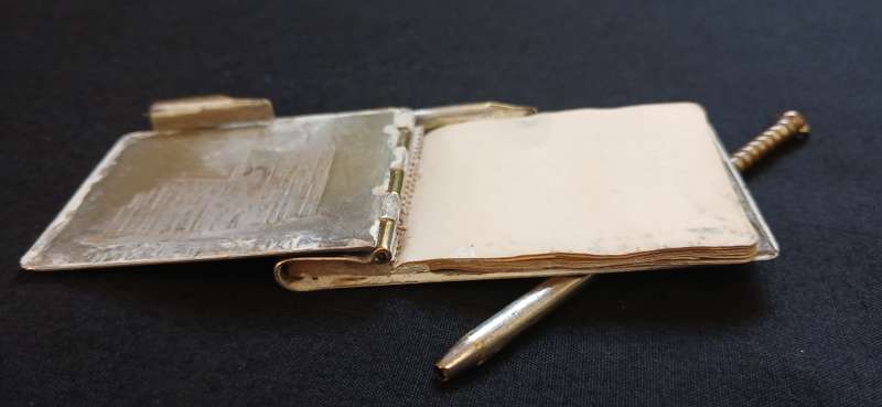 Antique  German  " DOM ZU KOLN " Note Book And Pencil   "" STUNNING "