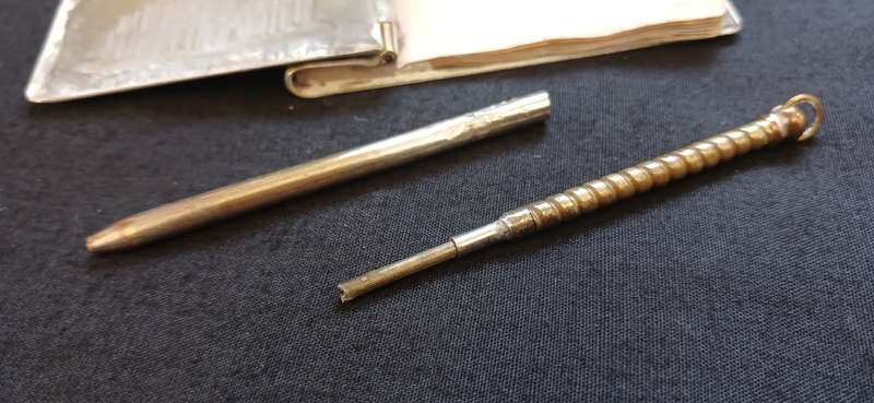 Antique  German  " DOM ZU KOLN " Note Book And Pencil   "" STUNNING "