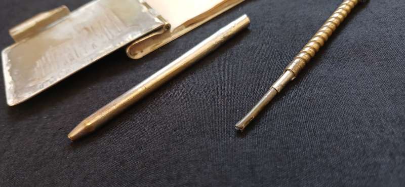Antique  German  " DOM ZU KOLN " Note Book And Pencil   "" STUNNING "
