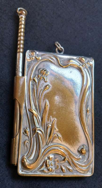 Antique  German  " DOM ZU KOLN " Note Book And Pencil   "" STUNNING "