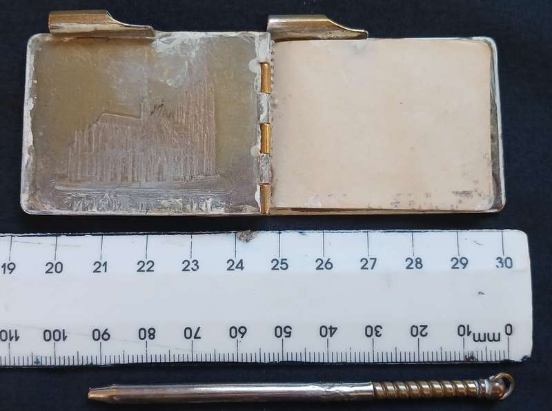 Antique  German  " DOM ZU KOLN " Note Book And Pencil   "" STUNNING "