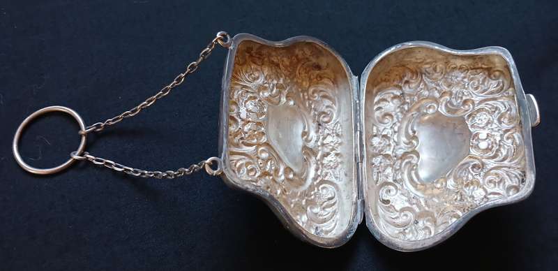STERLING SILVER PURSE  1906 BIRMINGHAM --------------HALLMARKED SEE PHOTO'S
