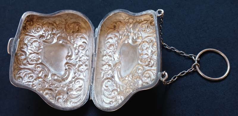 STERLING SILVER PURSE  1906 BIRMINGHAM --------------HALLMARKED SEE PHOTO'S