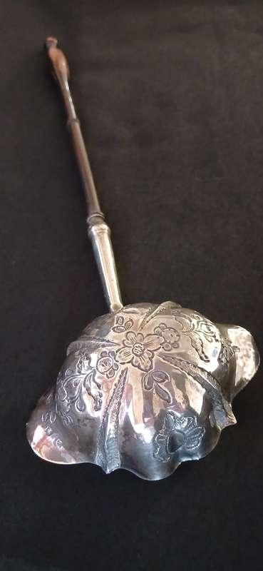 STERLING SILVER 1758 LONDON HALLMARKED  --- Double Lipped Toddy Ladle -----