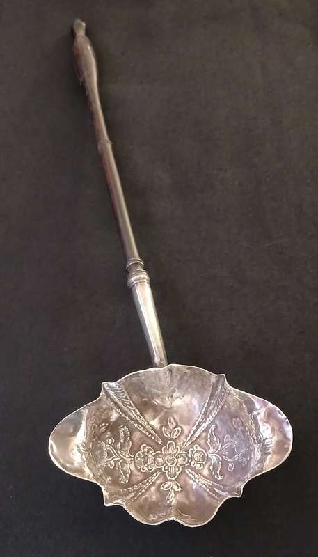 STERLING SILVER 1758 LONDON HALLMARKED  --- Double Lipped Toddy Ladle -----