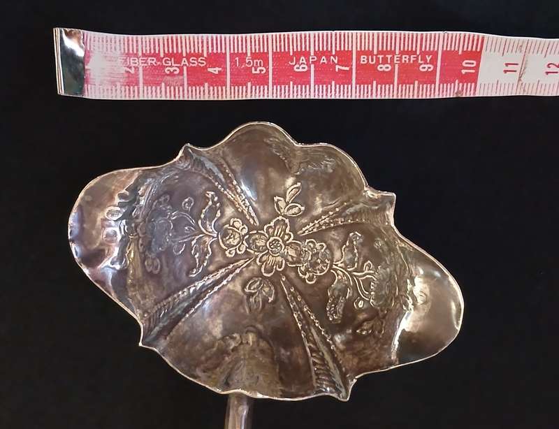 STERLING SILVER 1758 LONDON HALLMARKED  --- Double Lipped Toddy Ladle -----