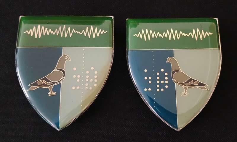 SADF 2 SIGNALS UNIT SHOULDER FLASH PAIR                         L51