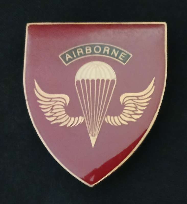 KENYA ARMY AIRBORNE 20 PARACHUTE BATTALION SHOULDER FLASH ( NOTE PINS REPAIRED )       L62