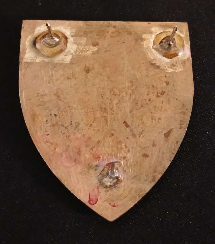 SADF TRANSVAAL STATE ARTILLERY REGIMENT SHOULDER FLASH      ( THREE PINS REPAIRED )             L89