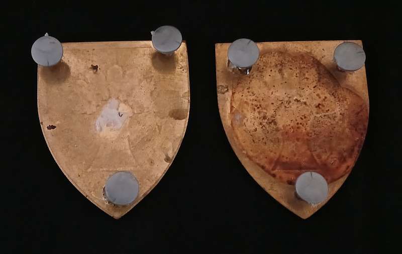 SADF BETHLEHEM COMMANDO SHOULDER FLASH PAIR    ( NOTE TWO PINS REPAIRED )  --  RARE           L128