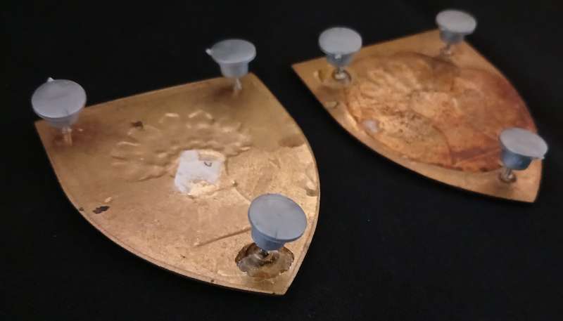 SADF BETHLEHEM COMMANDO SHOULDER FLASH PAIR    ( NOTE TWO PINS REPAIRED )  --  RARE           L128
