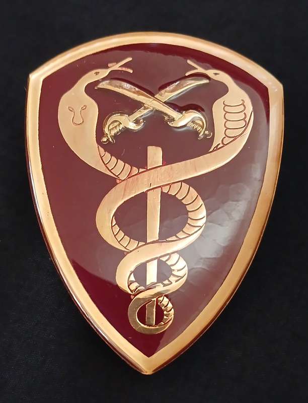 SADF -- SAMS   SURGEON GENERAL SHOULDER FLASH   ( RAISED EMBLEM )                     L145