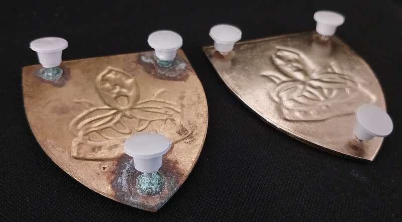 SADF MILITARY ACADEMY SHOULDER FLASH PAIR                        L162