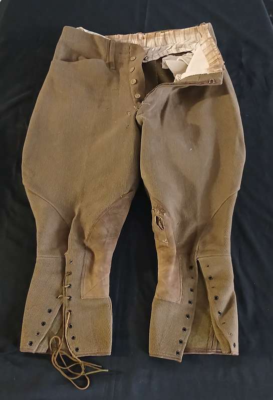 BOER WAR  RIDING BREECHES WITH SUIDE PADS - NOTE CONDITION
