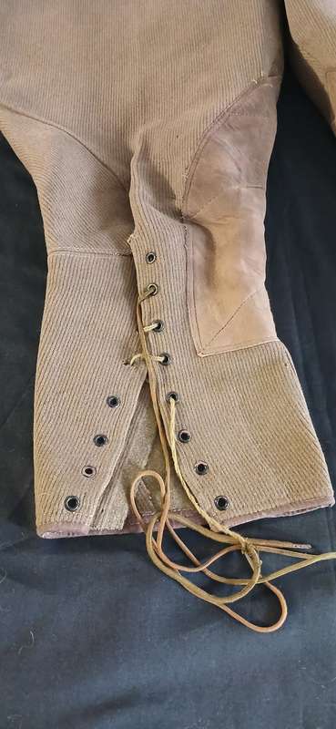 BOER WAR  RIDING BREECHES WITH SUIDE PADS - NOTE CONDITION