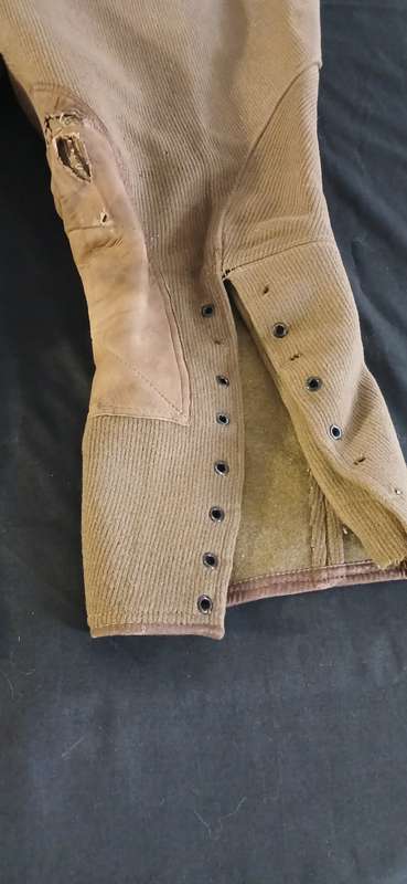 BOER WAR  RIDING BREECHES WITH SUIDE PADS - NOTE CONDITION