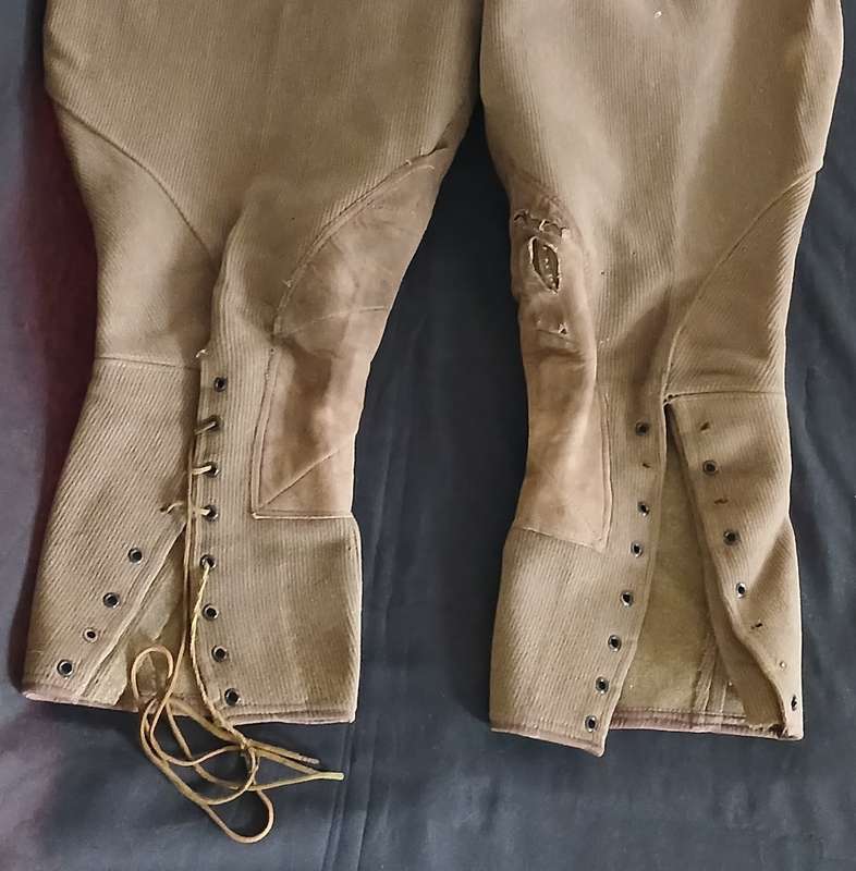 BOER WAR  RIDING BREECHES WITH SUIDE PADS - NOTE CONDITION