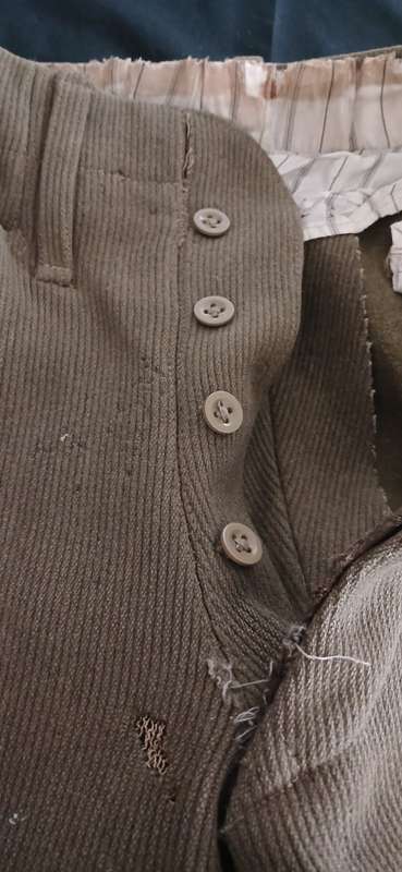 BOER WAR  RIDING BREECHES WITH SUIDE PADS - NOTE CONDITION