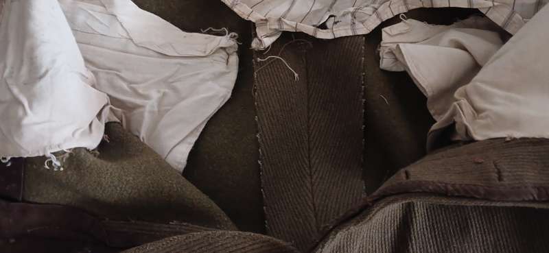 BOER WAR  RIDING BREECHES WITH SUIDE PADS - NOTE CONDITION