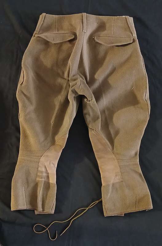 BOER WAR  RIDING BREECHES WITH SUIDE PADS - NOTE CONDITION