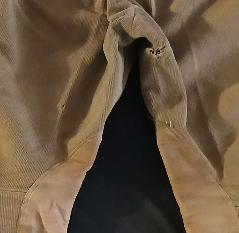 BOER WAR  RIDING BREECHES WITH SUIDE PADS - NOTE CONDITION