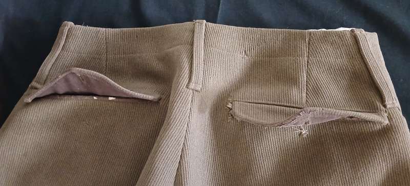 BOER WAR  RIDING BREECHES WITH SUIDE PADS - NOTE CONDITION