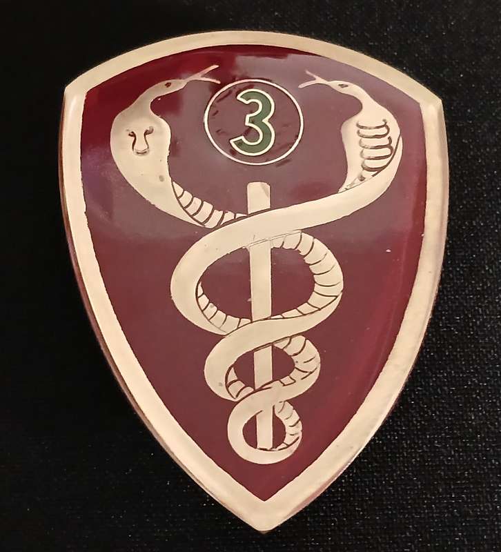 SADF -- SAMS  3 FIELD AMBULANCE UNIT SHOULDER FLASH                        L183