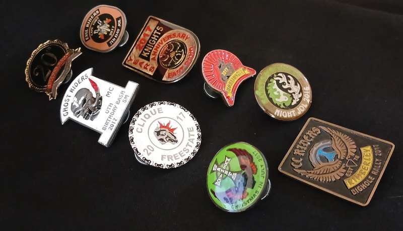 MOTORCYCLE RALLY BADGES                            L191
