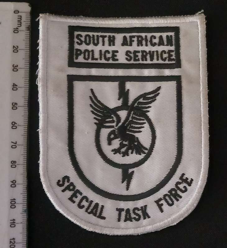 South African Police Service Special Task Force Embroidered Badge                L190