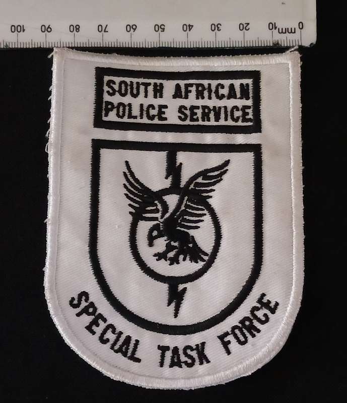 South African Police Service Special Task Force Embroidered Badge                L190