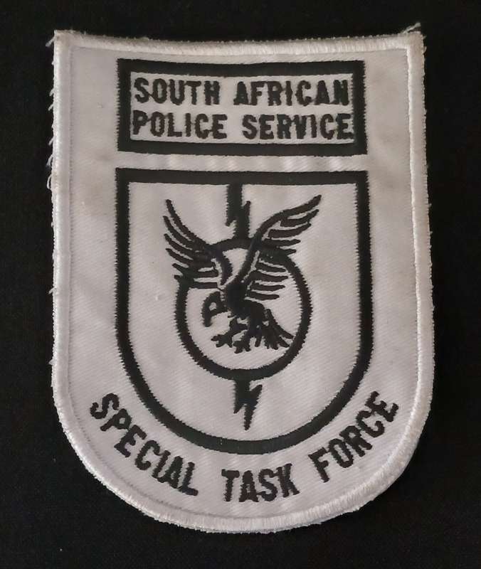 South African Police Service Special Task Force Embroidered Badge                L190