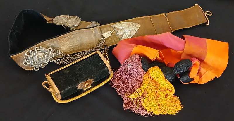 WW2 ITALY ----- Bandolier With Case for Artillery High Uniform Of The Royal Italian Army & Sash