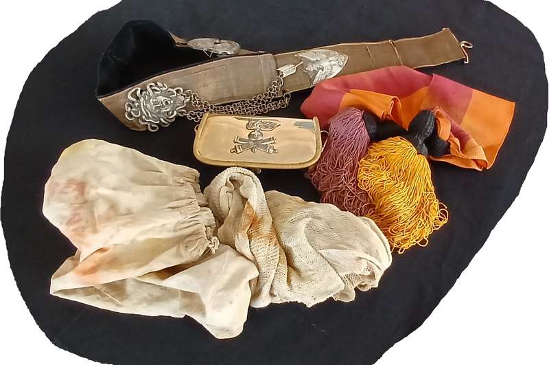 WW2 ITALY ----- Bandolier With Case for Artillery High Uniform Of The Royal Italian Army & Sash