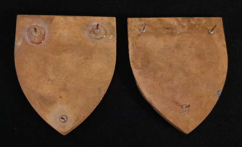 SADF  BOKSBURG COMMANDO SHOULDER FLASH PAIR   "" SUPER RARE ""    " Note Two Pins Repaired "    L198