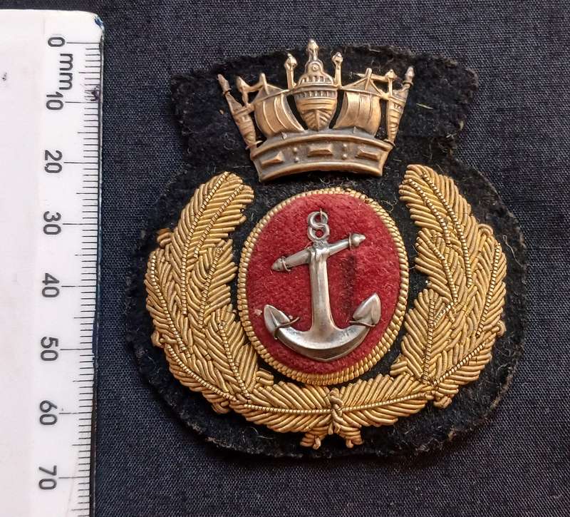WW1 Period British Merchant Navy Officers Bullion Cap Badge           L202
