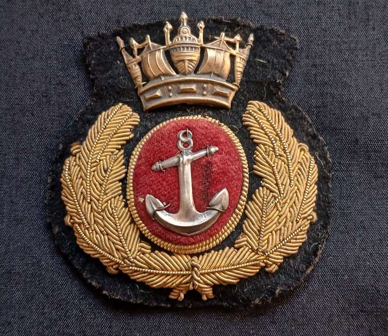 WW1 Period British Merchant Navy Officers Bullion Cap Badge           L202