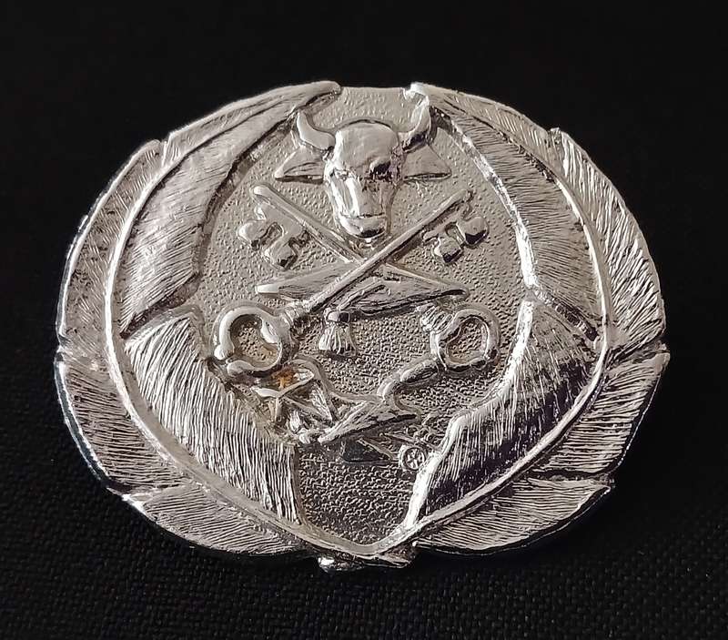 HOMELANDS ----- CISKEI PRISON SERVICE CAP BADGE   " RARE "                        P16