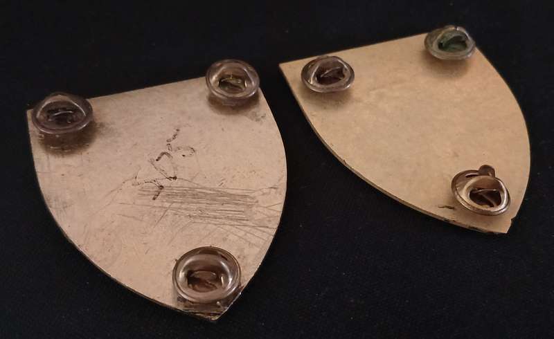 SADF --- ROODEPOORT COMMANDO SHOULDER FLASH PAIR   "" RARE ""              P23