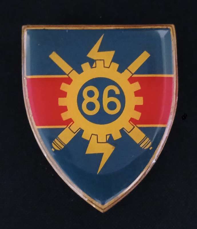 SADF --- 86 Technical Stores Depot Shoulder Flash   ( YELLOW )          P28