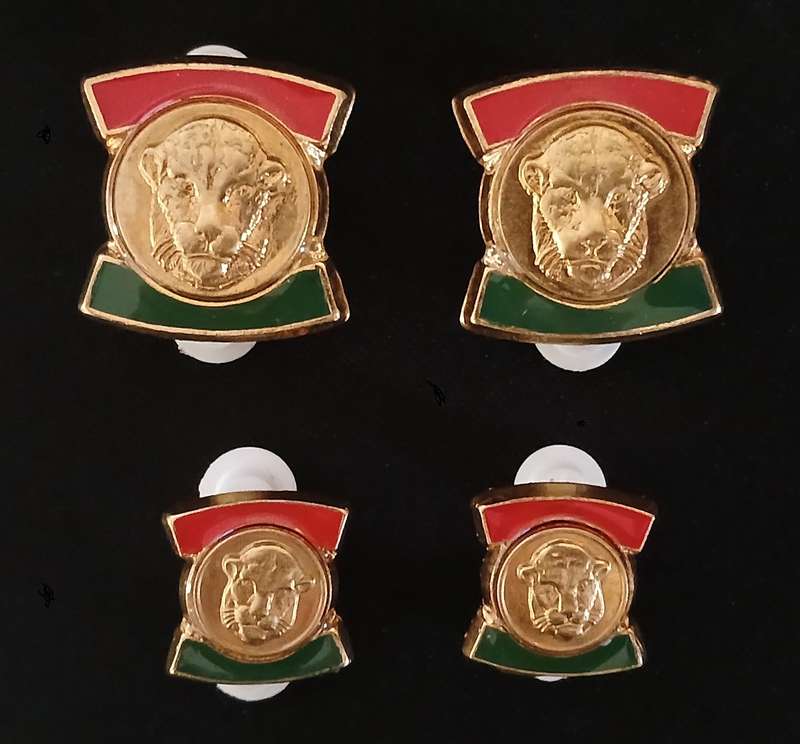 HOMELANDS  ----  Bophuthatswana Defence Force  rank badges  Full Size + Mess Dress            RR1