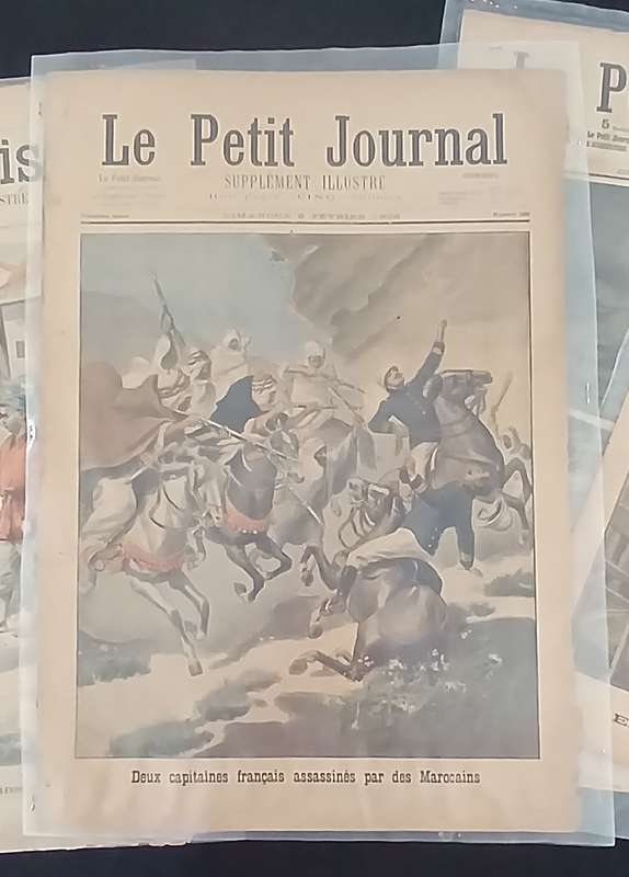 6 X LE PETIT JOURNALS   ( IN GREAT CONDITIONS STORED IN PLASTIC SLEAVES ) DIFFERENT DATES