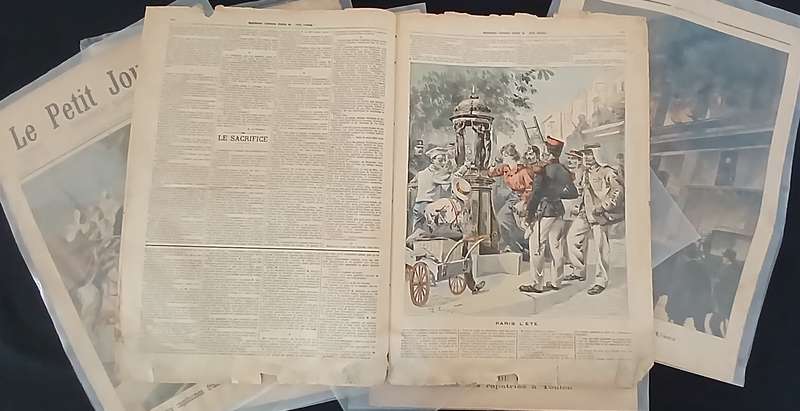 6 X LE PETIT JOURNALS   ( IN GREAT CONDITIONS STORED IN PLASTIC SLEAVES ) DIFFERENT DATES