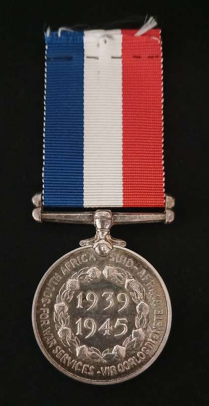 WW2 SOUTH AFRICA WAR SERVICE MEDAL 1939-1945 ( Full Size ) No.12 b